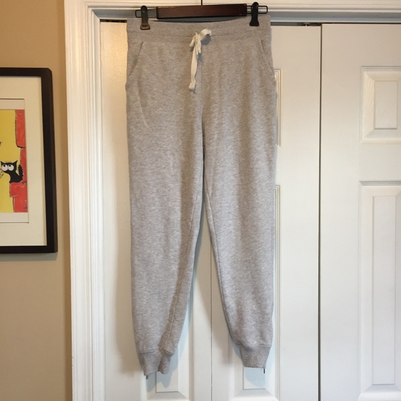 aerie Pants - Aerie Gray Zip Ankle Joggers Sweatpants S